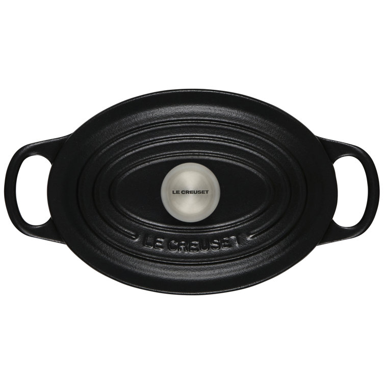 Le Creuset Licorice Enameled Cast Iron Oval Dutch Oven & Reviews Perigold